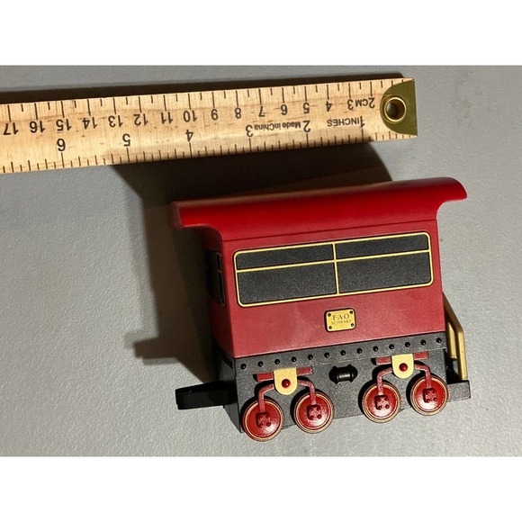 The FAO Schwarz Caboose Train Car Red Black Non Motorized - Picture 6 of 6